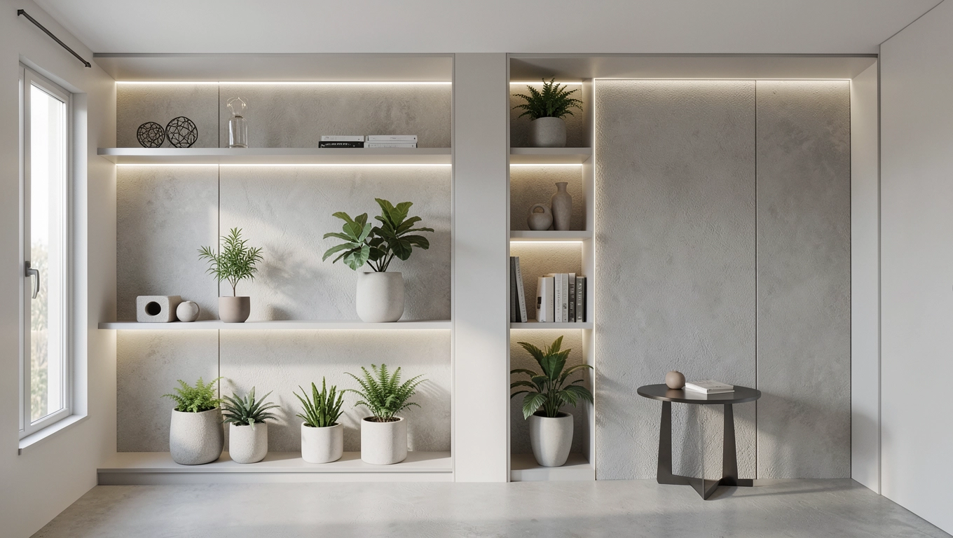 Aranżacja przestrzeni między oknami strefy funkcjonalne