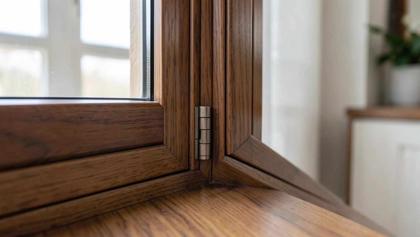 Bezpieczeństwo okien orzech w domu