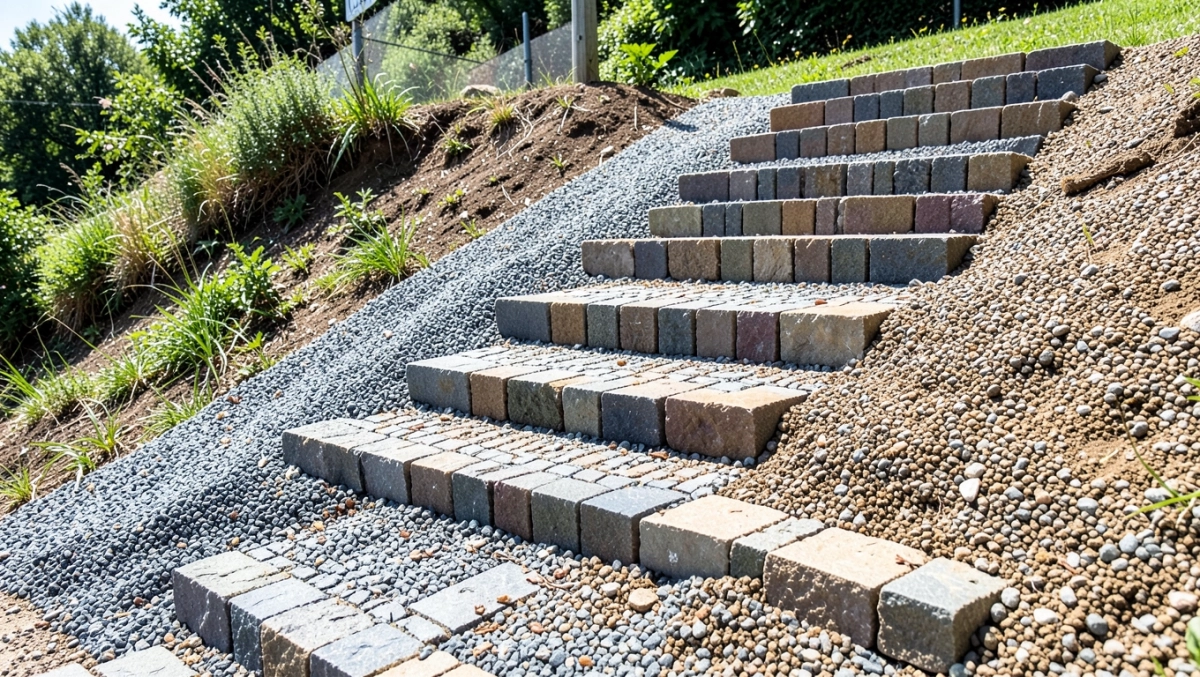 budowa schodów z kostki