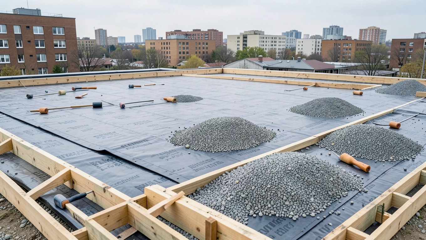 Cena robocizny budowy dachu płaskiego