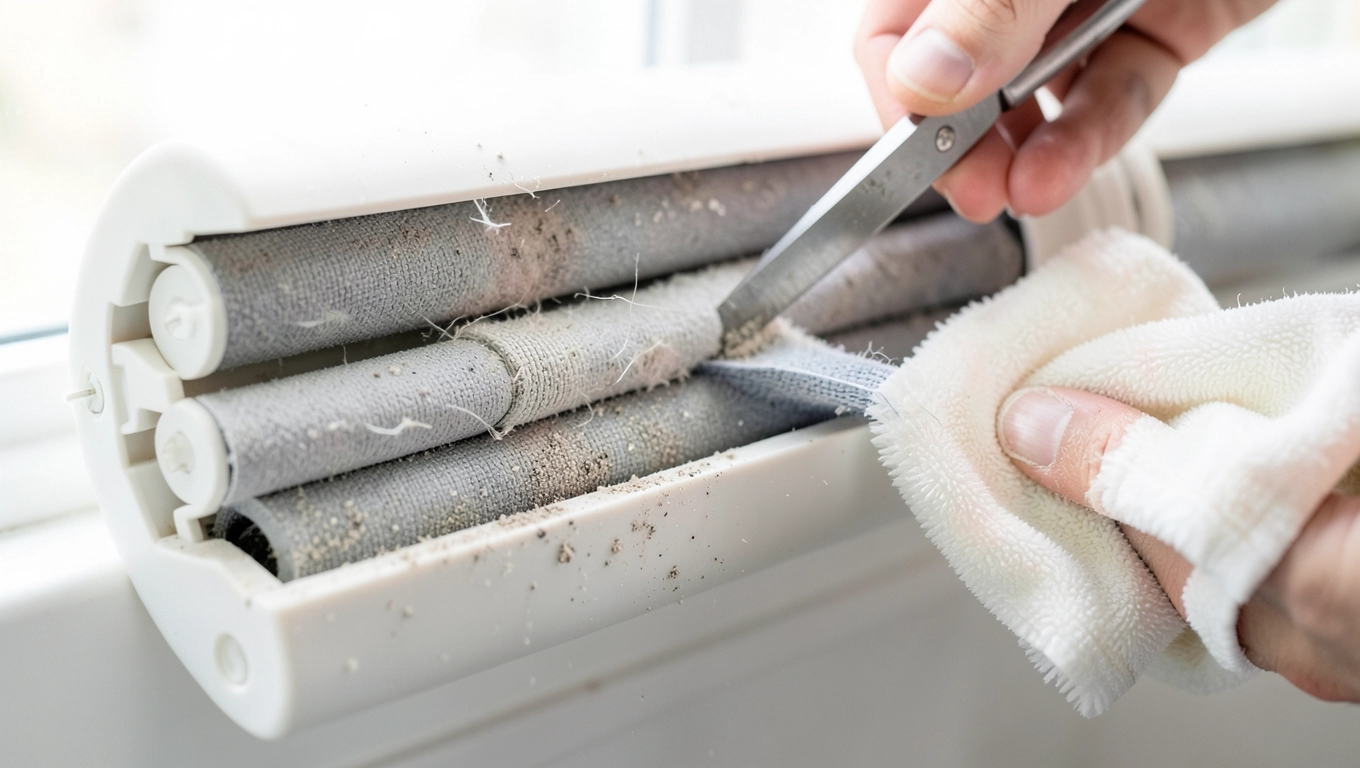 Czyszczenie mechanizmu rolety dzień noc w kasecie