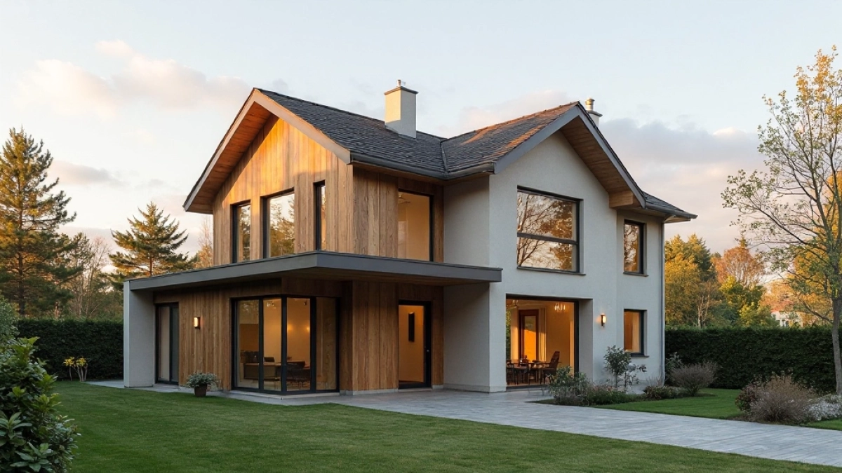 dach dwuspadowy elewacja