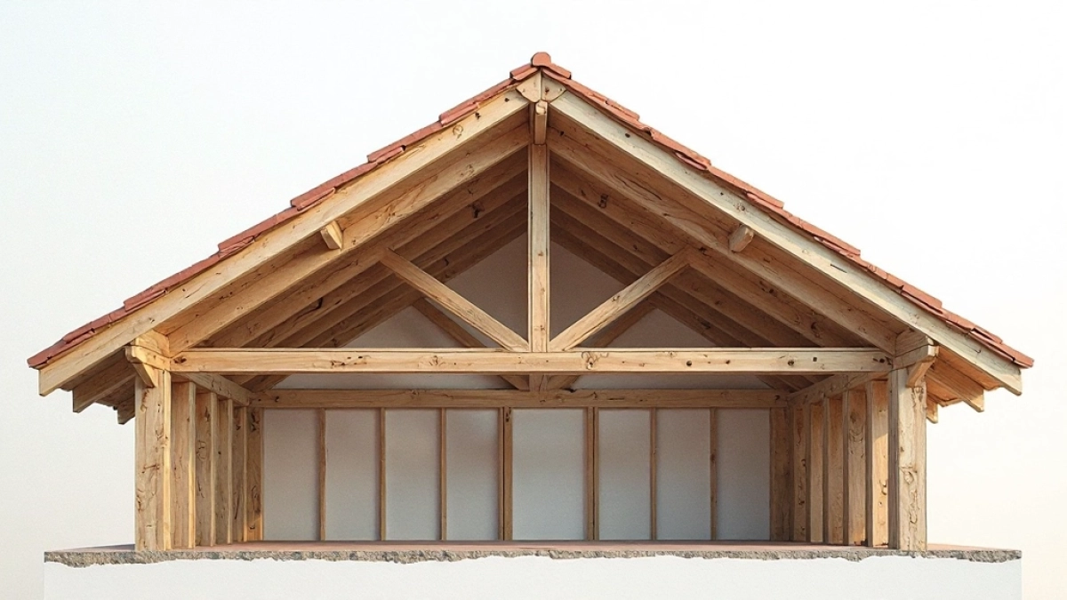 dach dwuspadowy przekrój