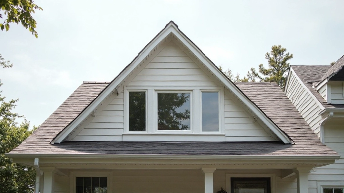 dach dwuspadowy z jaskółką