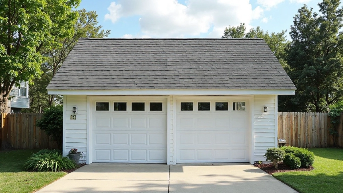 dach garażu jednospadowy