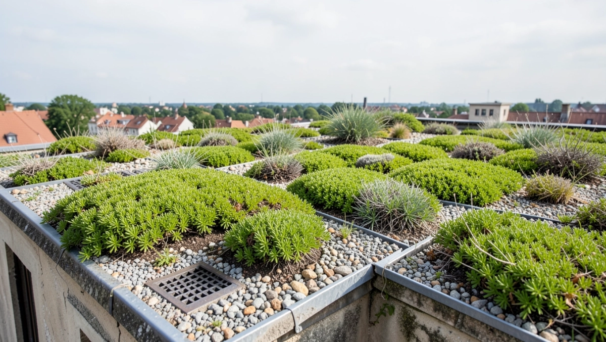 dach zielony ekstensywny minimalny spadek drenaż