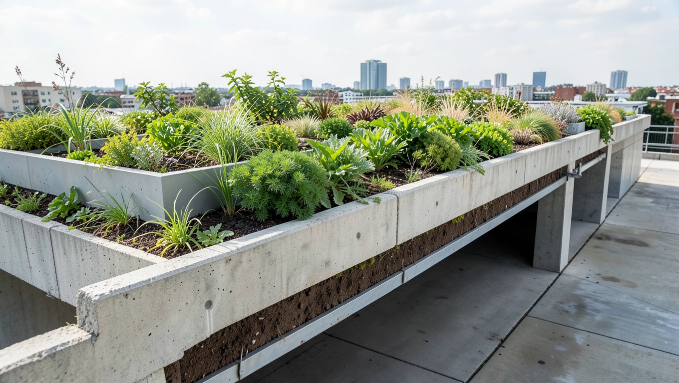 Dach Zielony Nad Garażem Podziemnym