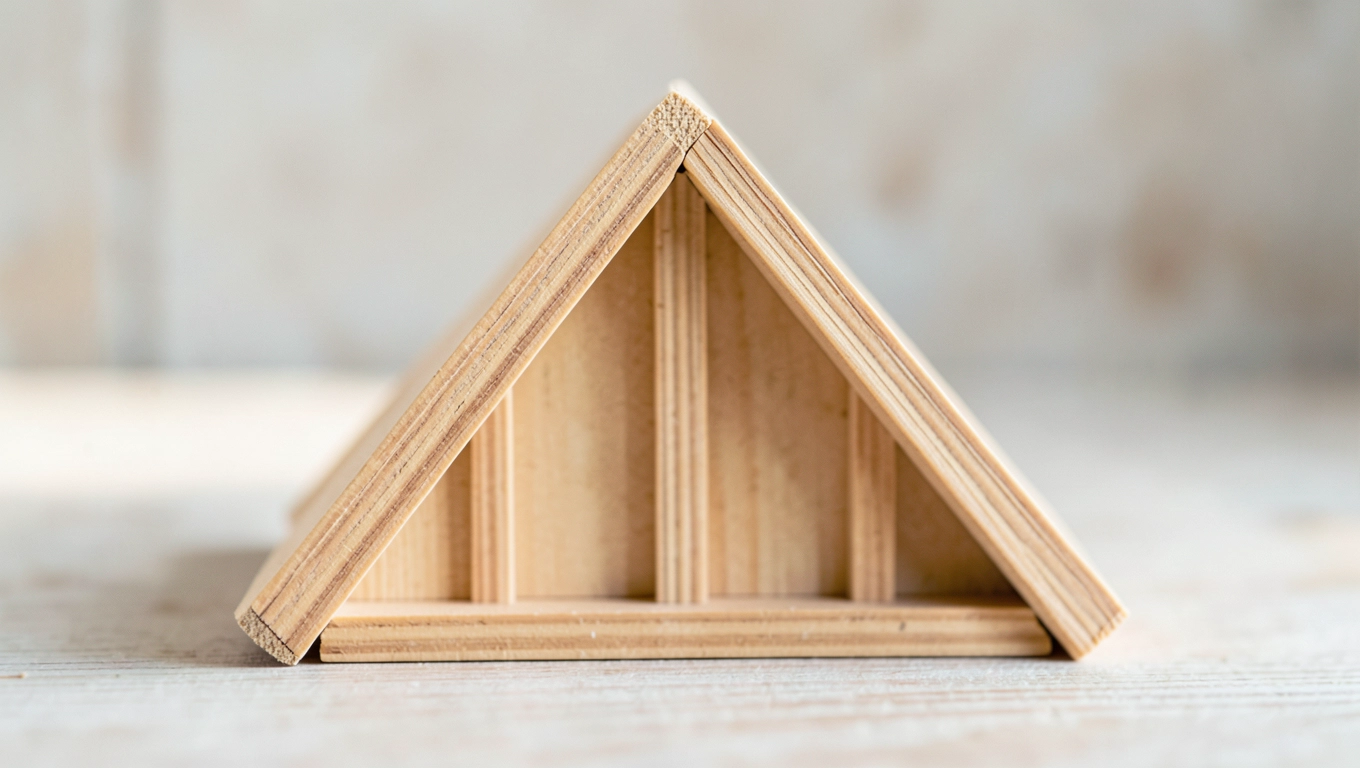 Długość połaci dachu dwuspadowego wzorem Pitagorasa