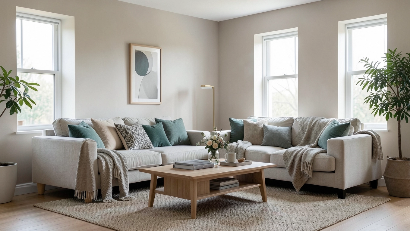 Dobór kolorów i materiałów pod dwa okna