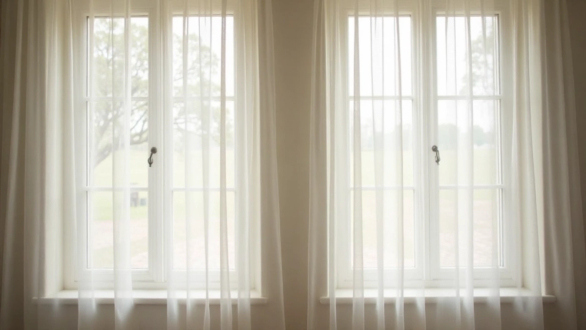 dwa okna obok siebie jakie firany