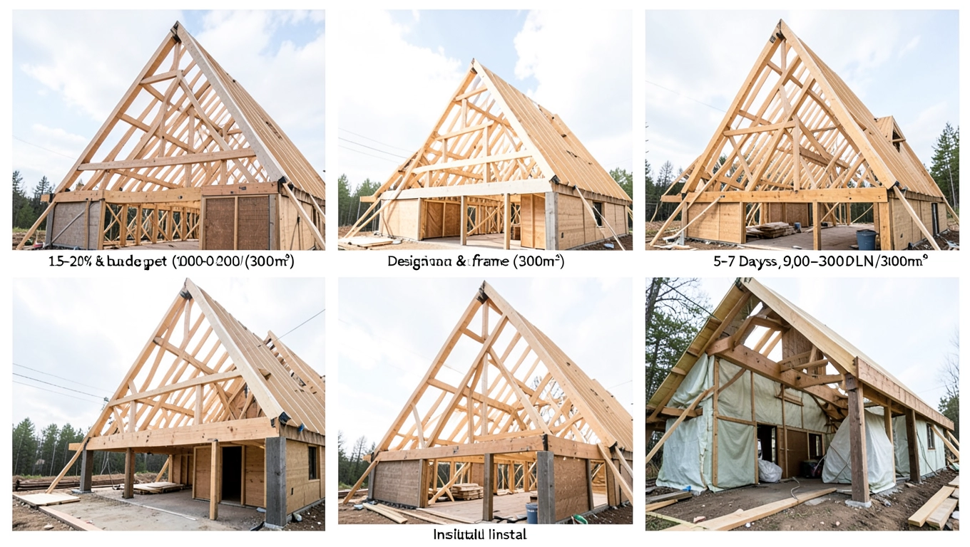 Etapy budowy dachu dwuspadowego i koszty