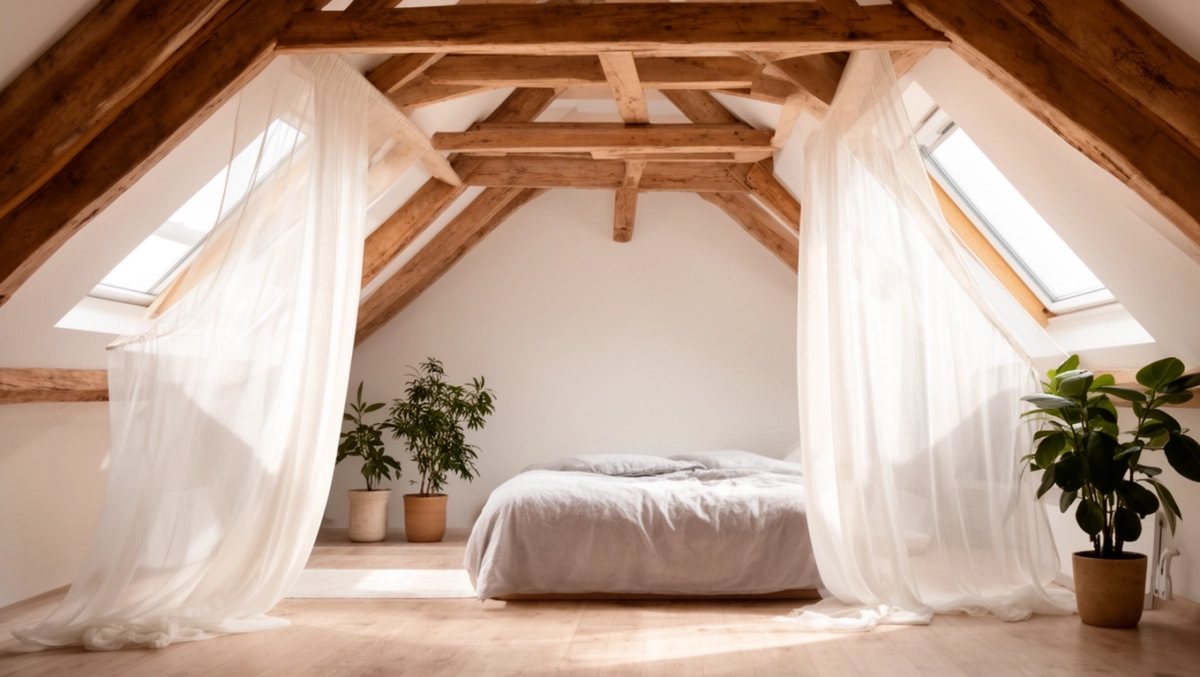 firanki na okna na poddaszu