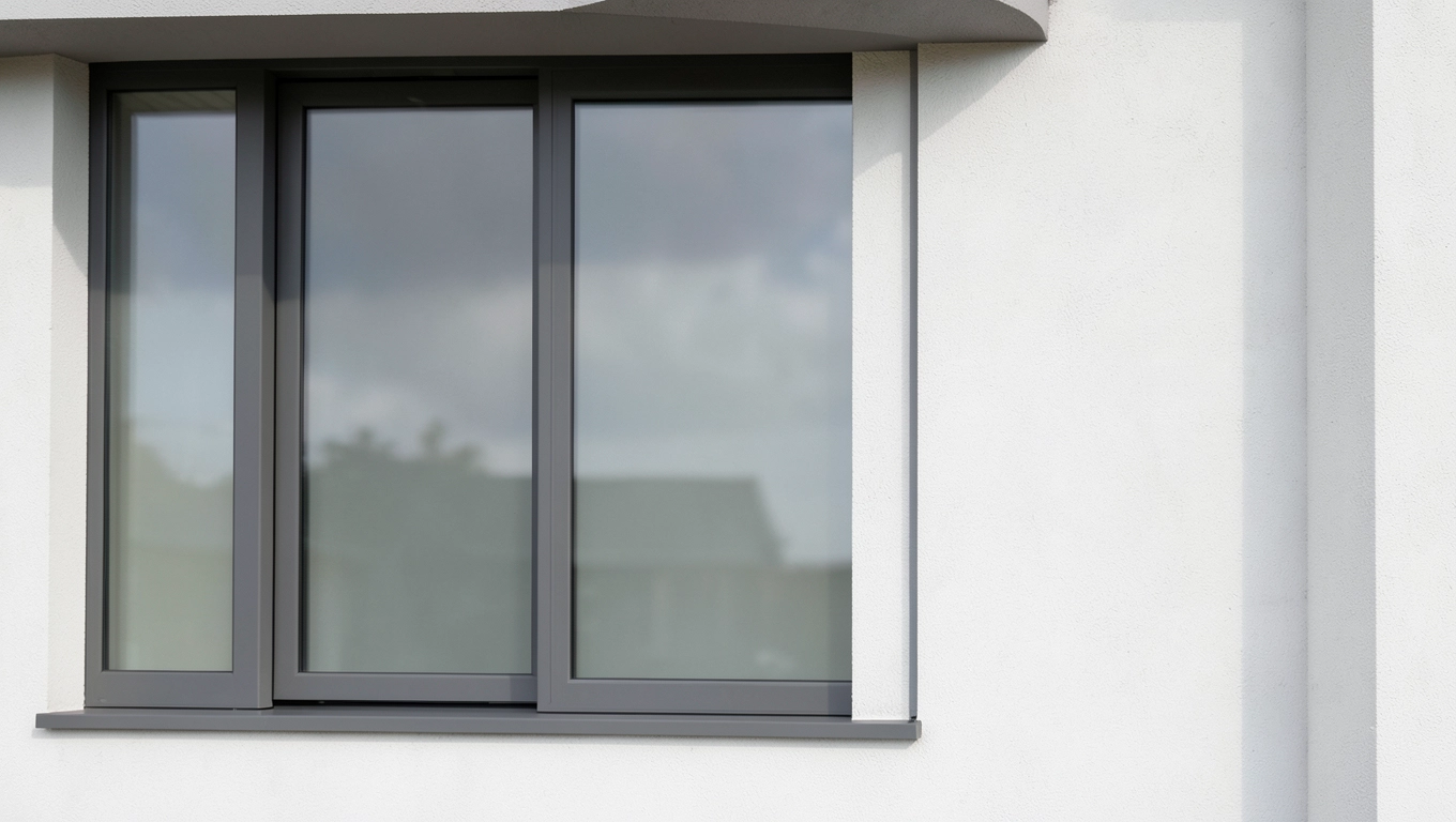 grafitowe okna w domu