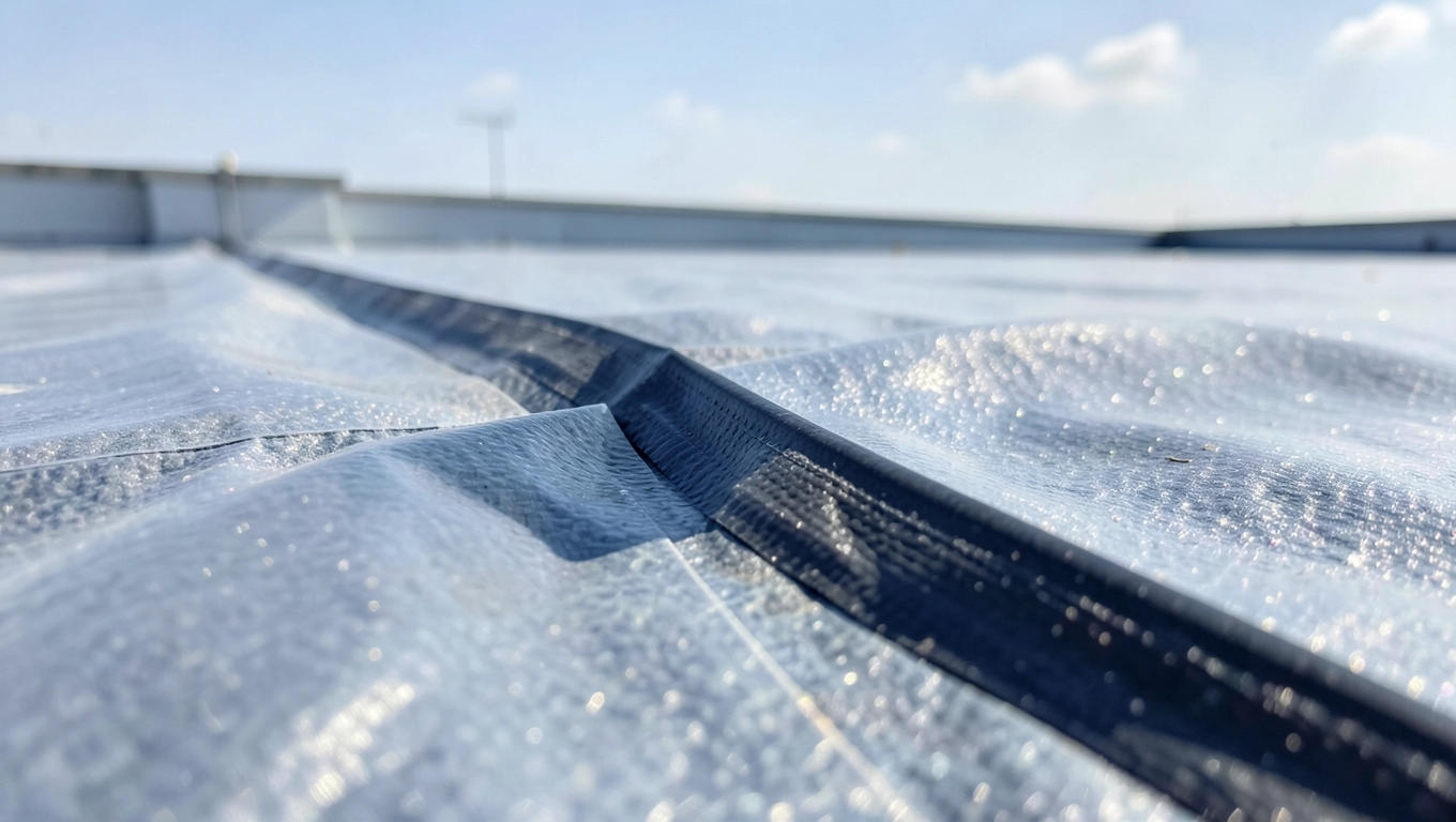 Hydroizolacja dylatacji na dachu z attyką