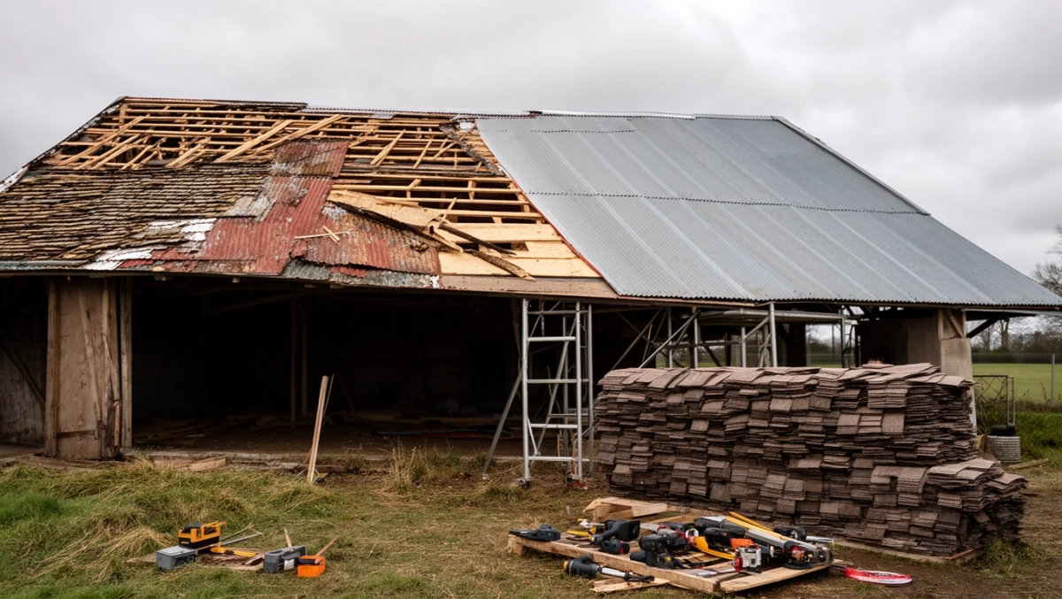 ile kosztuje wymiana dachu na stodole