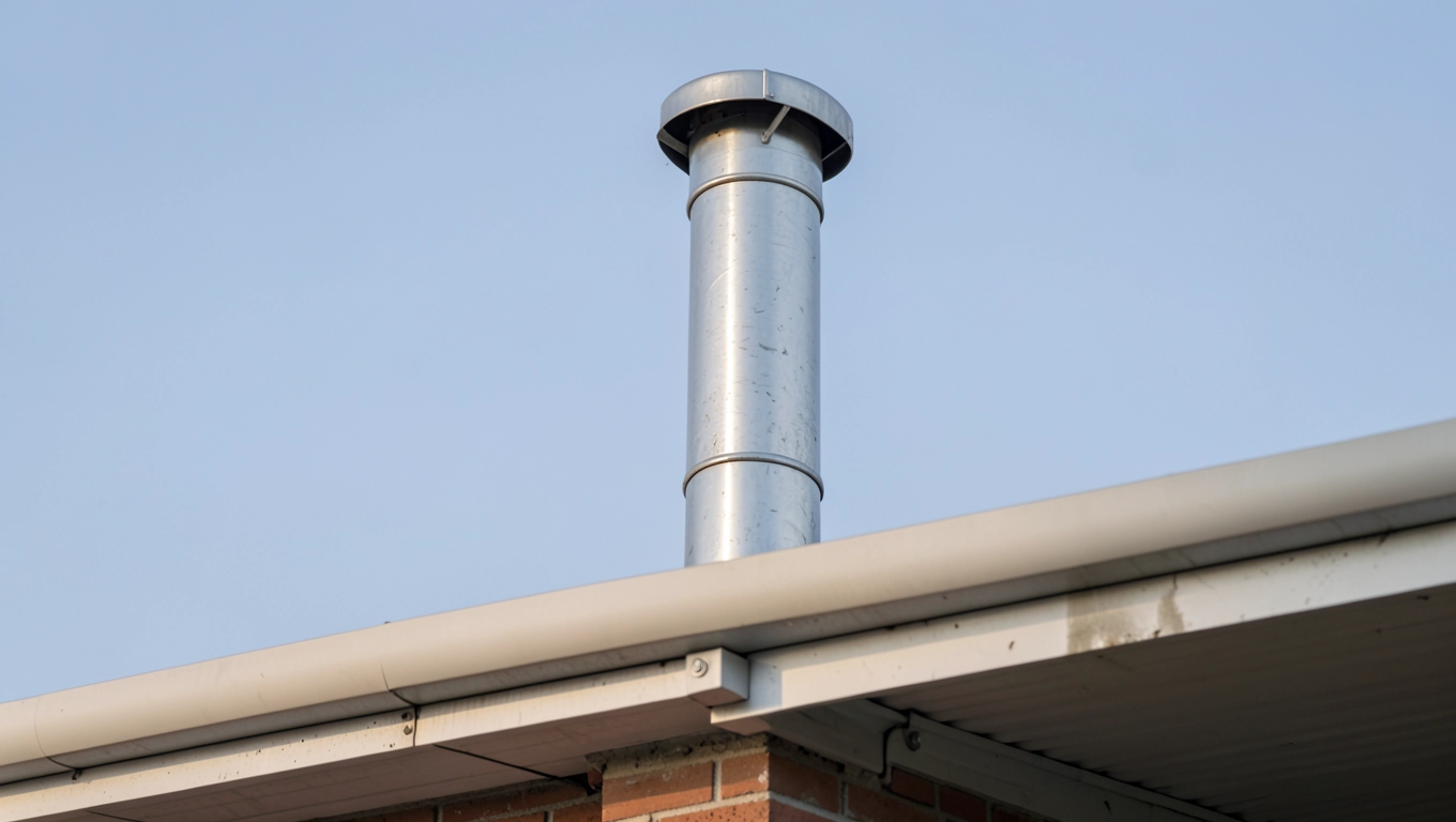 Ile powinien wystawać komin ponad dach płaski