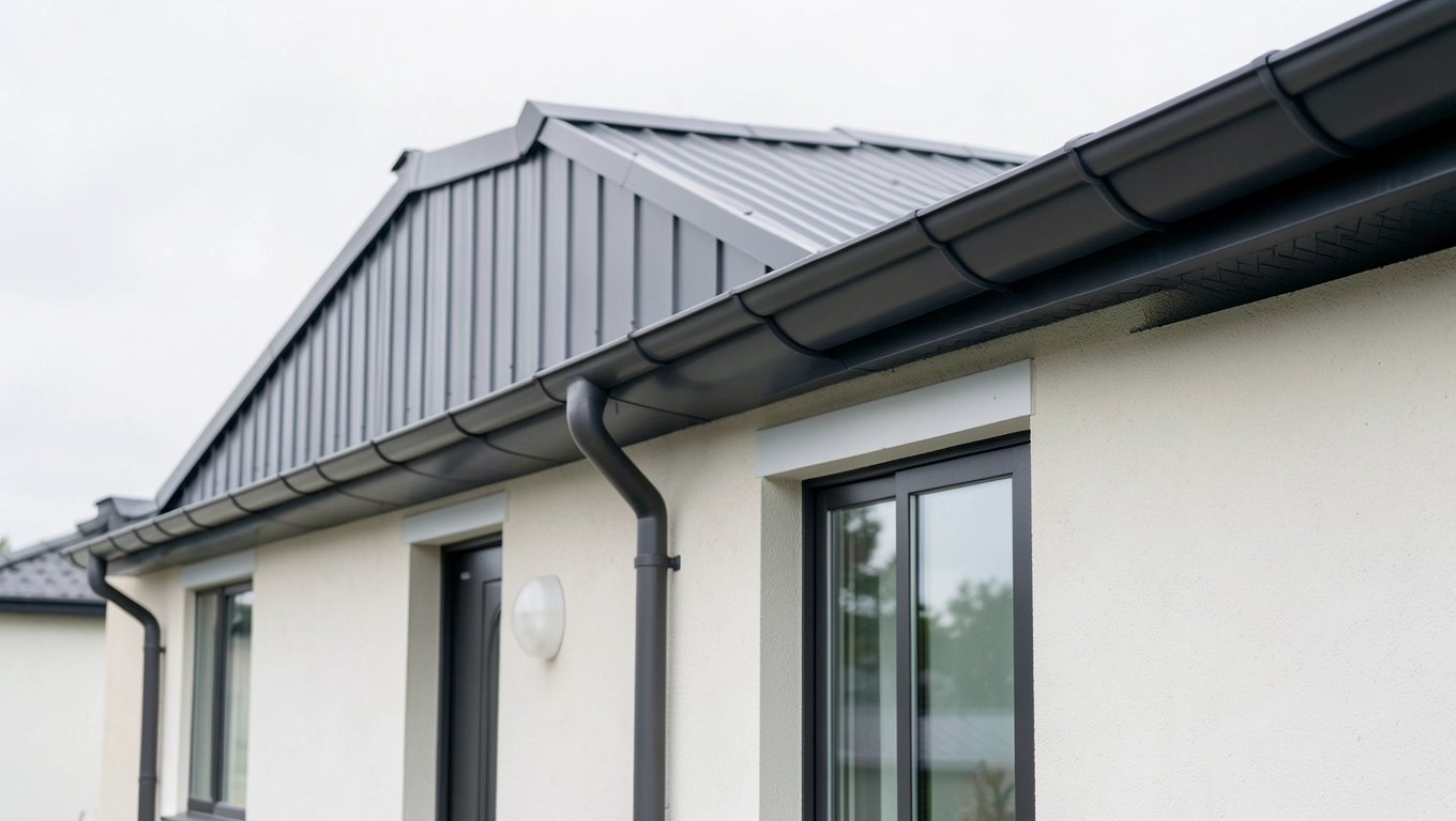 Jak harmonijnie połączyć rynnę z elewacją i dachem