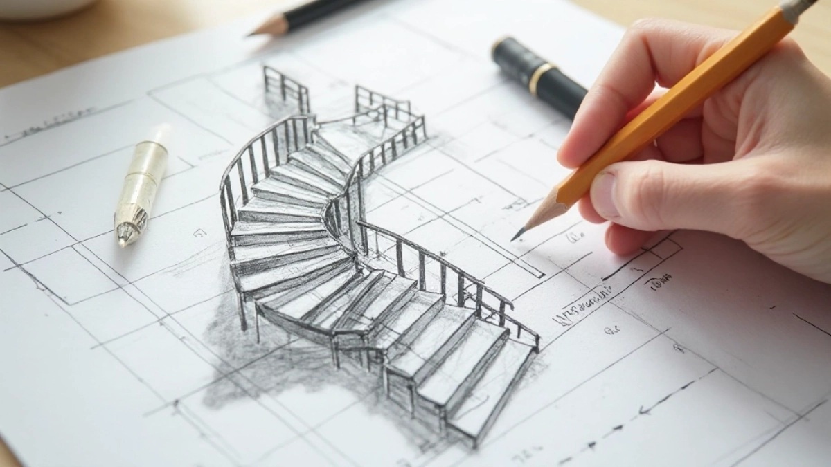 jak narysować schody