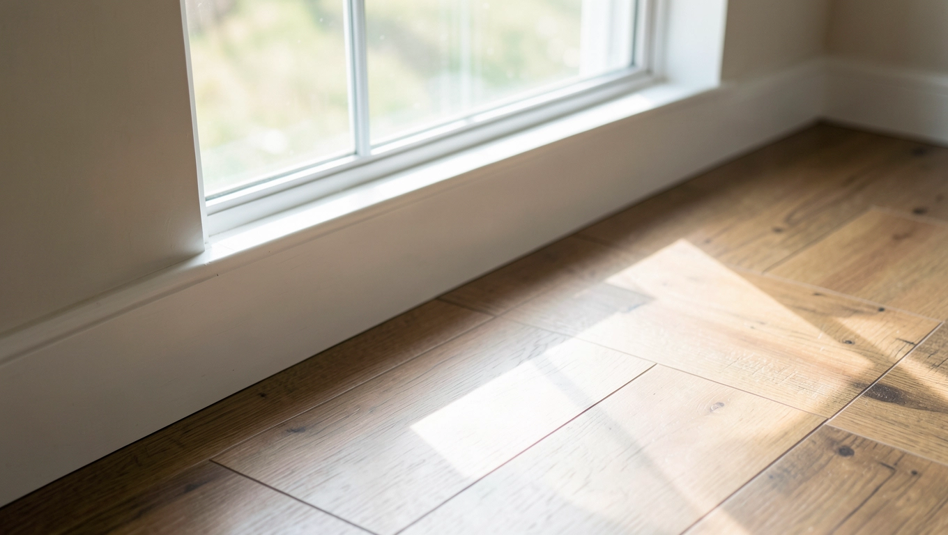 Jak układać panele względem okna