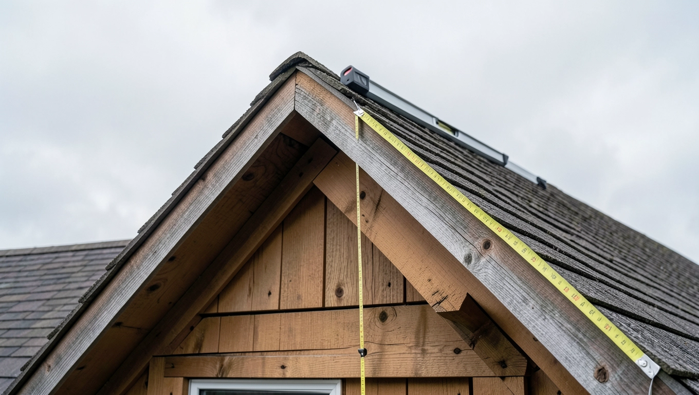 jak zmierzyć dach dwuspadowy