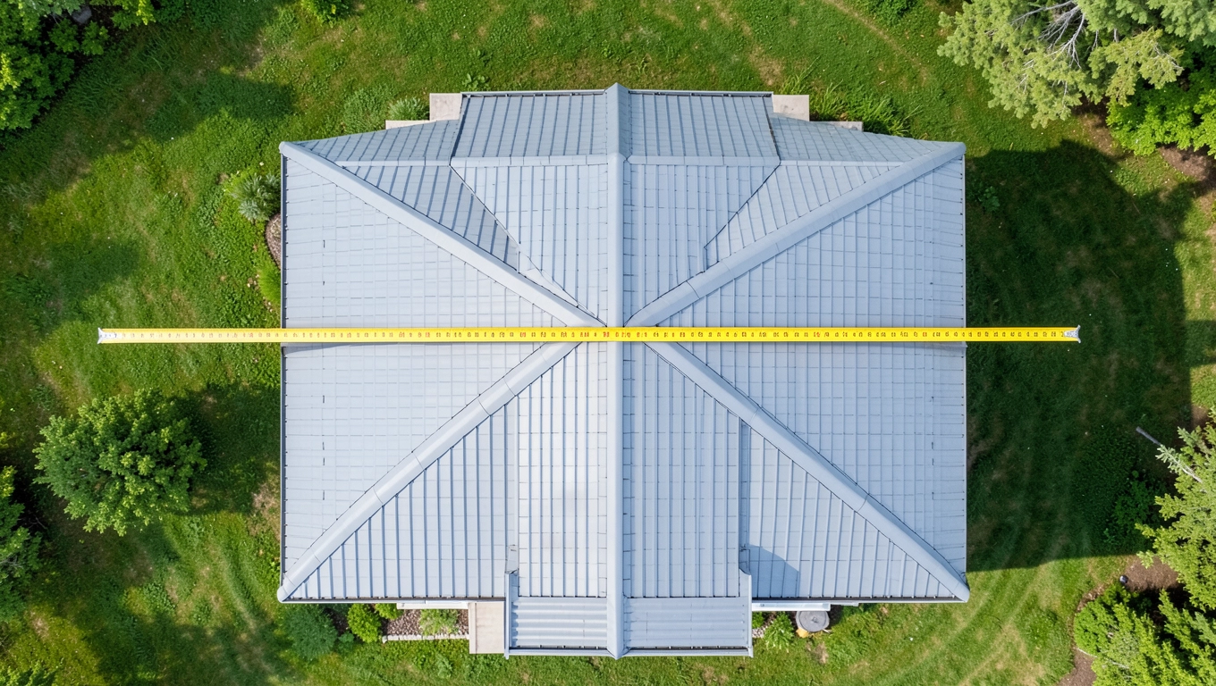 Jak zmierzyć długość i szerokość rzutu dachu dwuspadowego