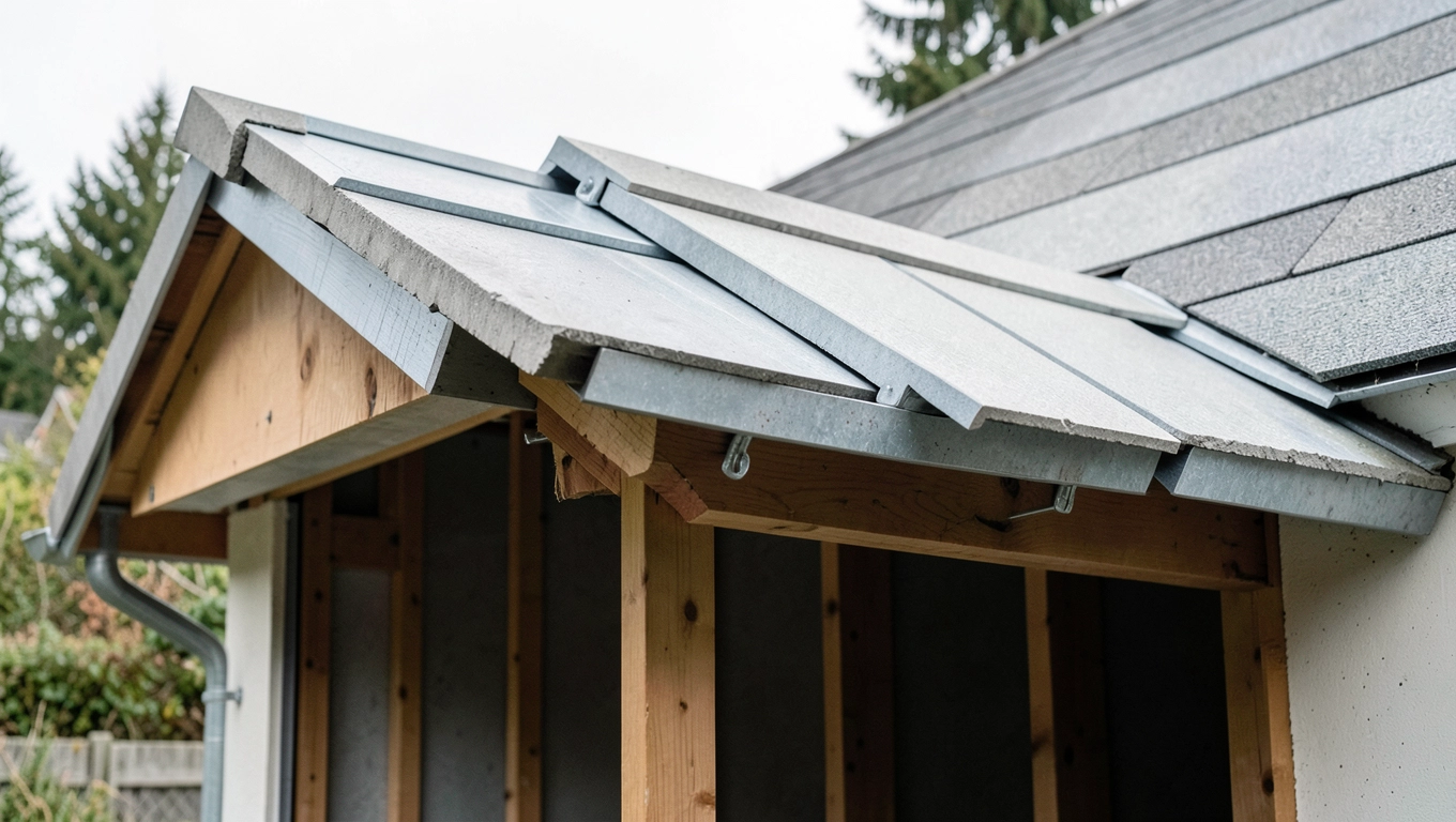 jak zrobić dach jednospadowy na garażu z płyt betonowych