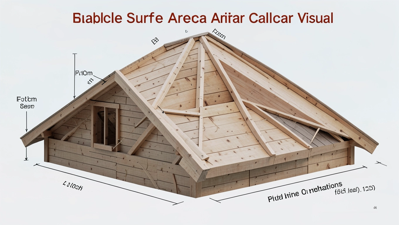 Kalkulator powierzchni dachu dwuspadowego