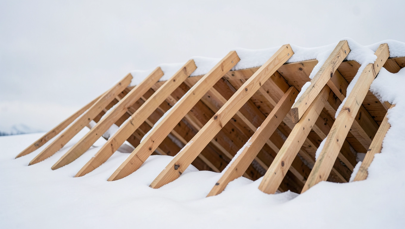 Kąt nachylenia krokwi jednospadowy