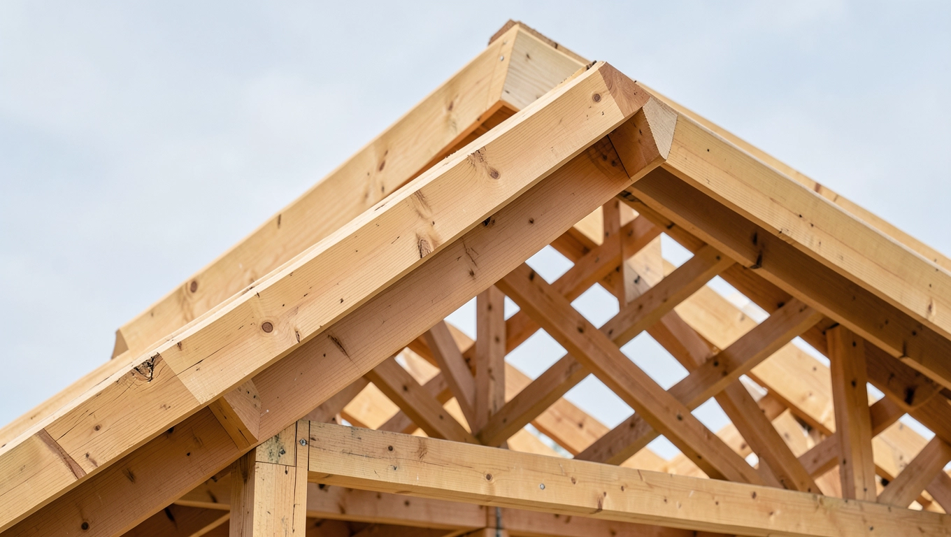 Konstrukcja dachu dwuspadowego dla domu 120m2