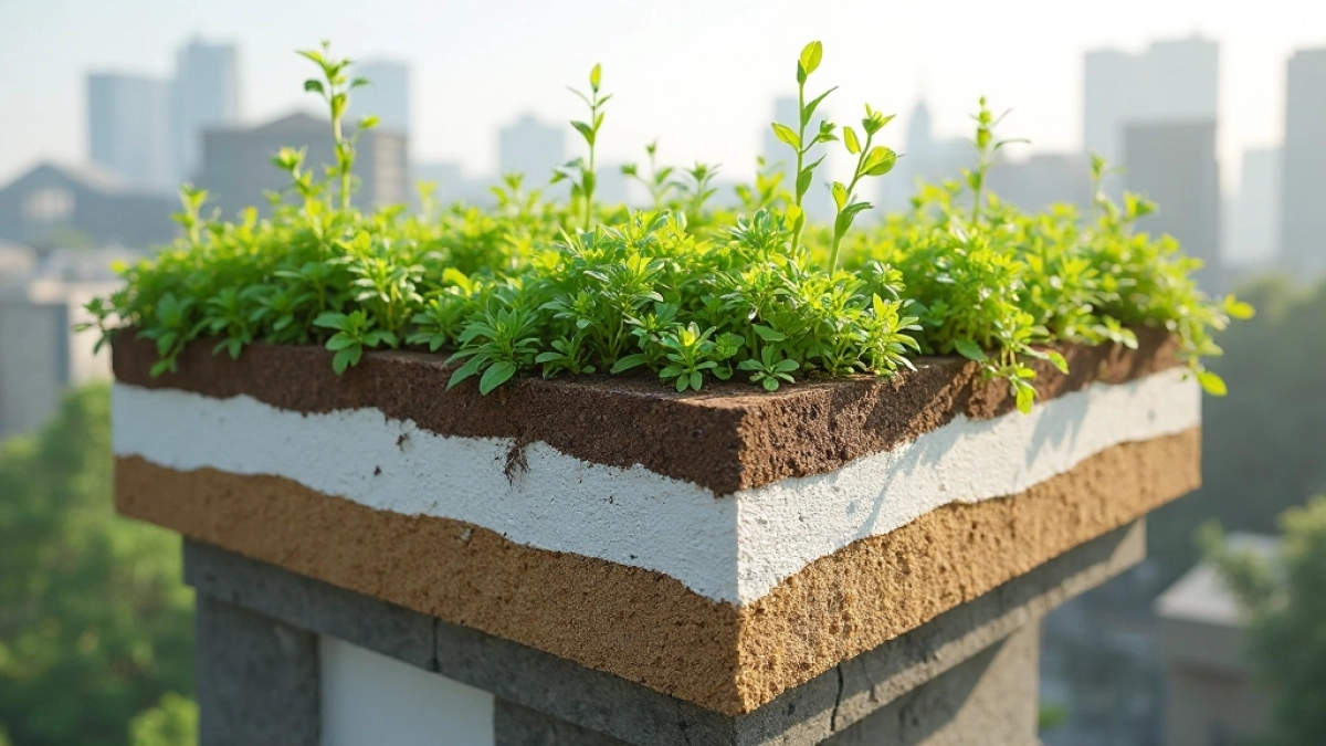 konstrukcja dachu zielonego