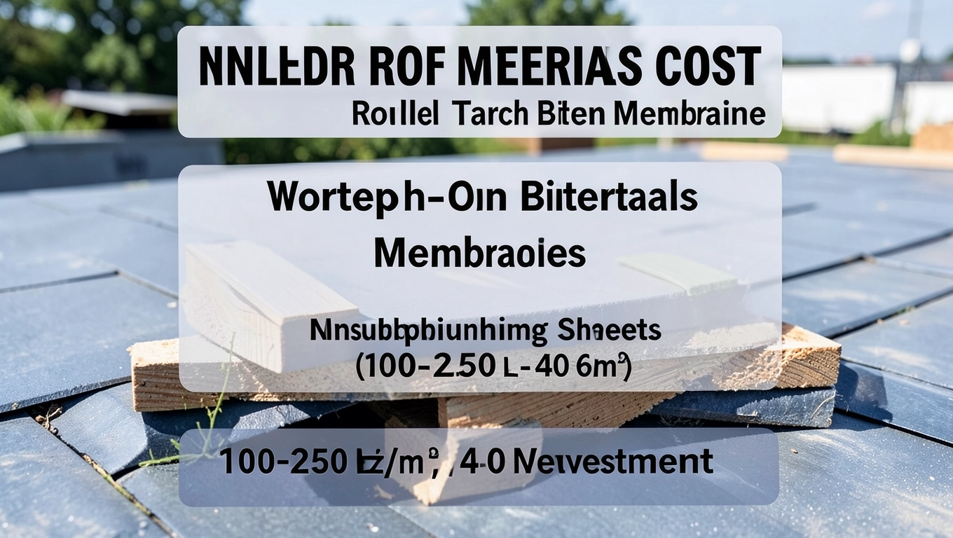 Koszt materiałów na dach płaski