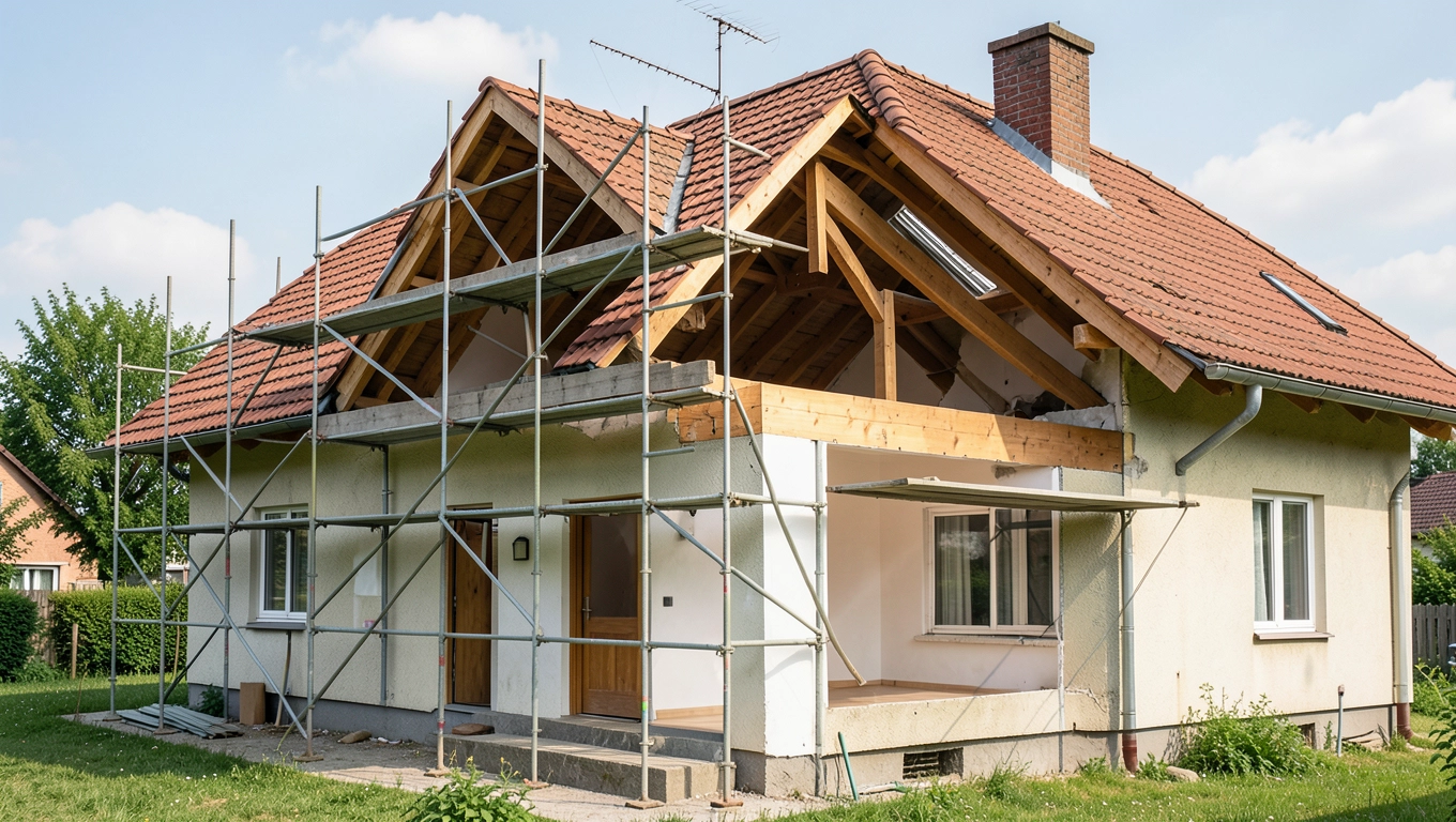 Koszt podniesienia dachu loftu w domu