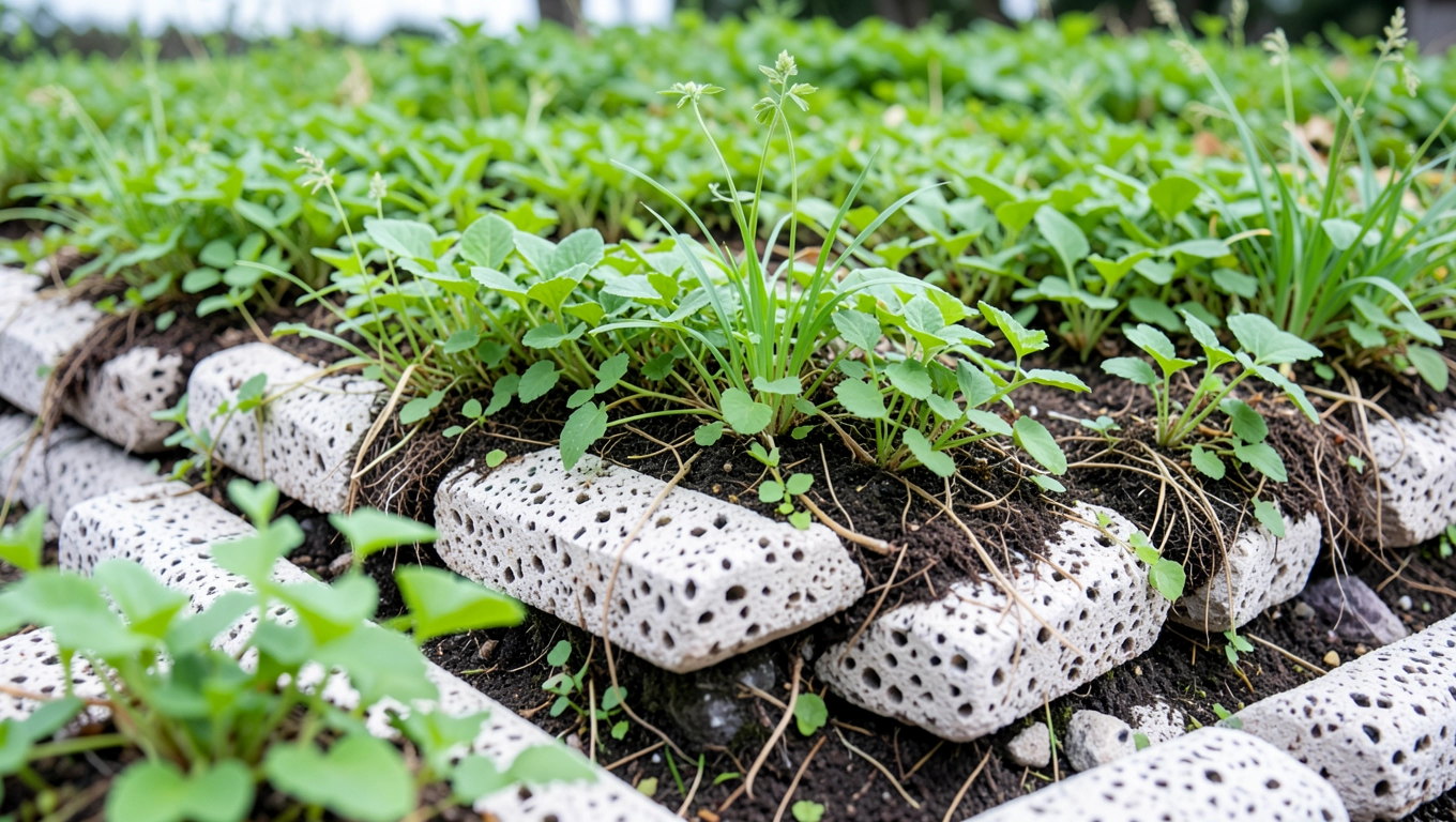 Kruszywa lekkie a roślinność na dachach zielonych