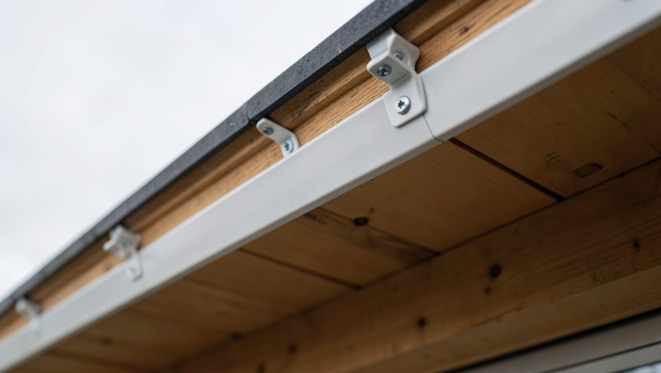 Montaż podbitki dachowej z materiałem