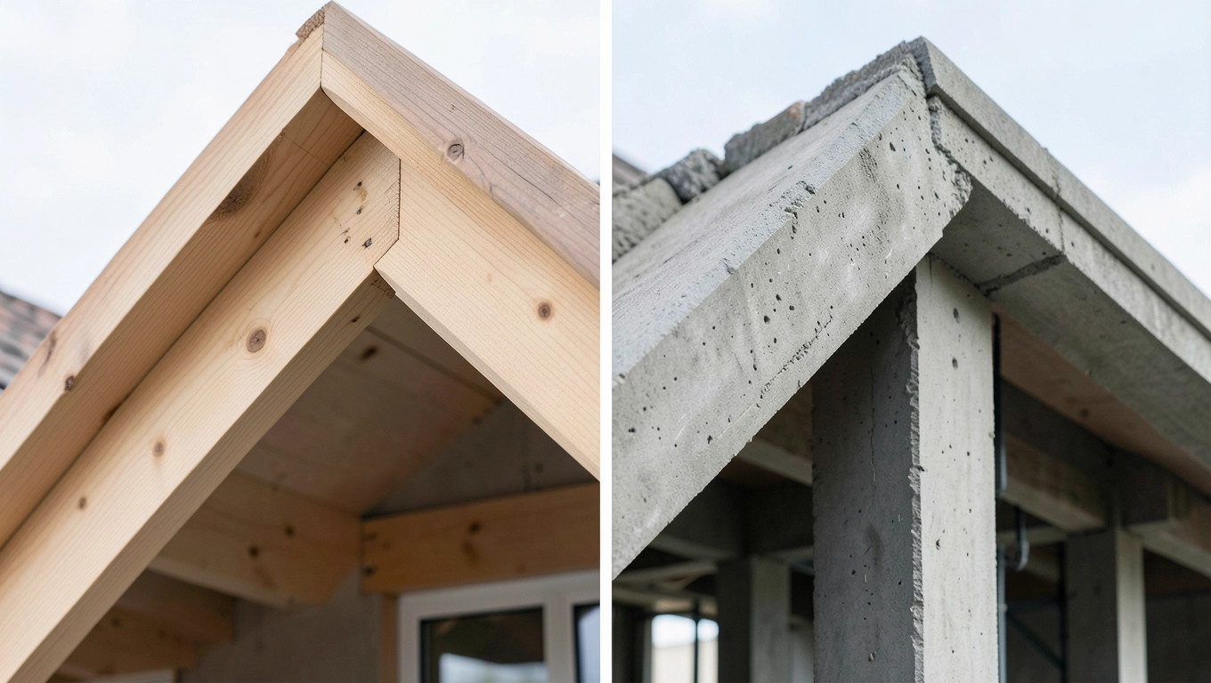 Murłata betonowa czy drewniana jednospadowa