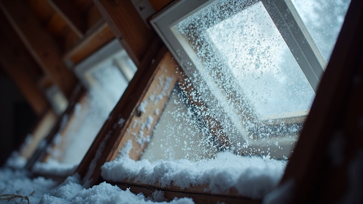 Nawiewniki w oknach dachowych zimą