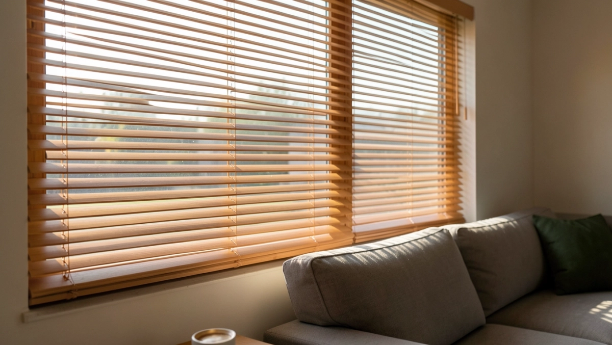 Nowoczesne rolety wewnętrzne drewniane