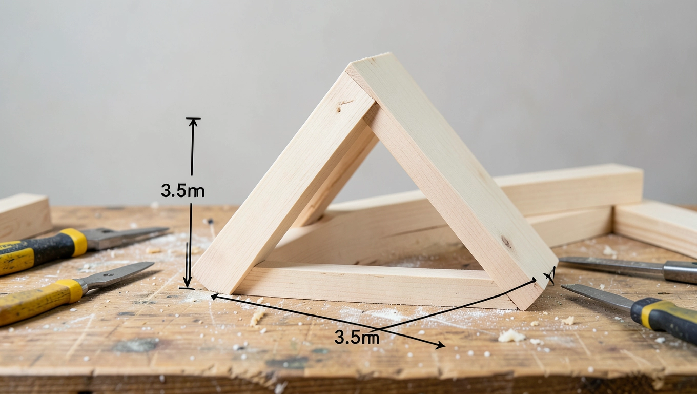 Obliczenia krokwi dach jednospadowy
