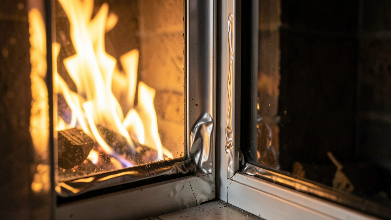 Odległość kominka od okna a ryzyko uszkodzeń