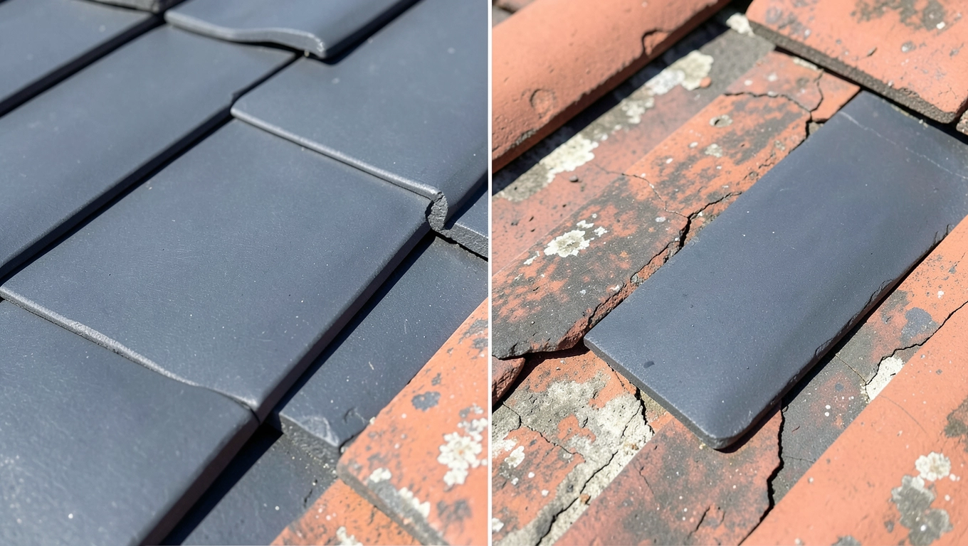 Odporność farby antracyt na UV i erozję dachówki