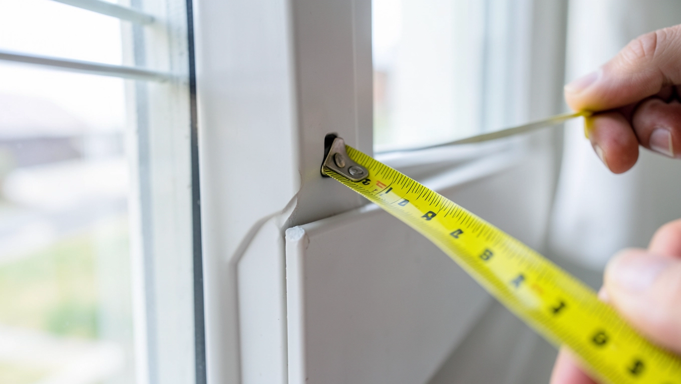 Pomiar okna przed złożeniem rolety