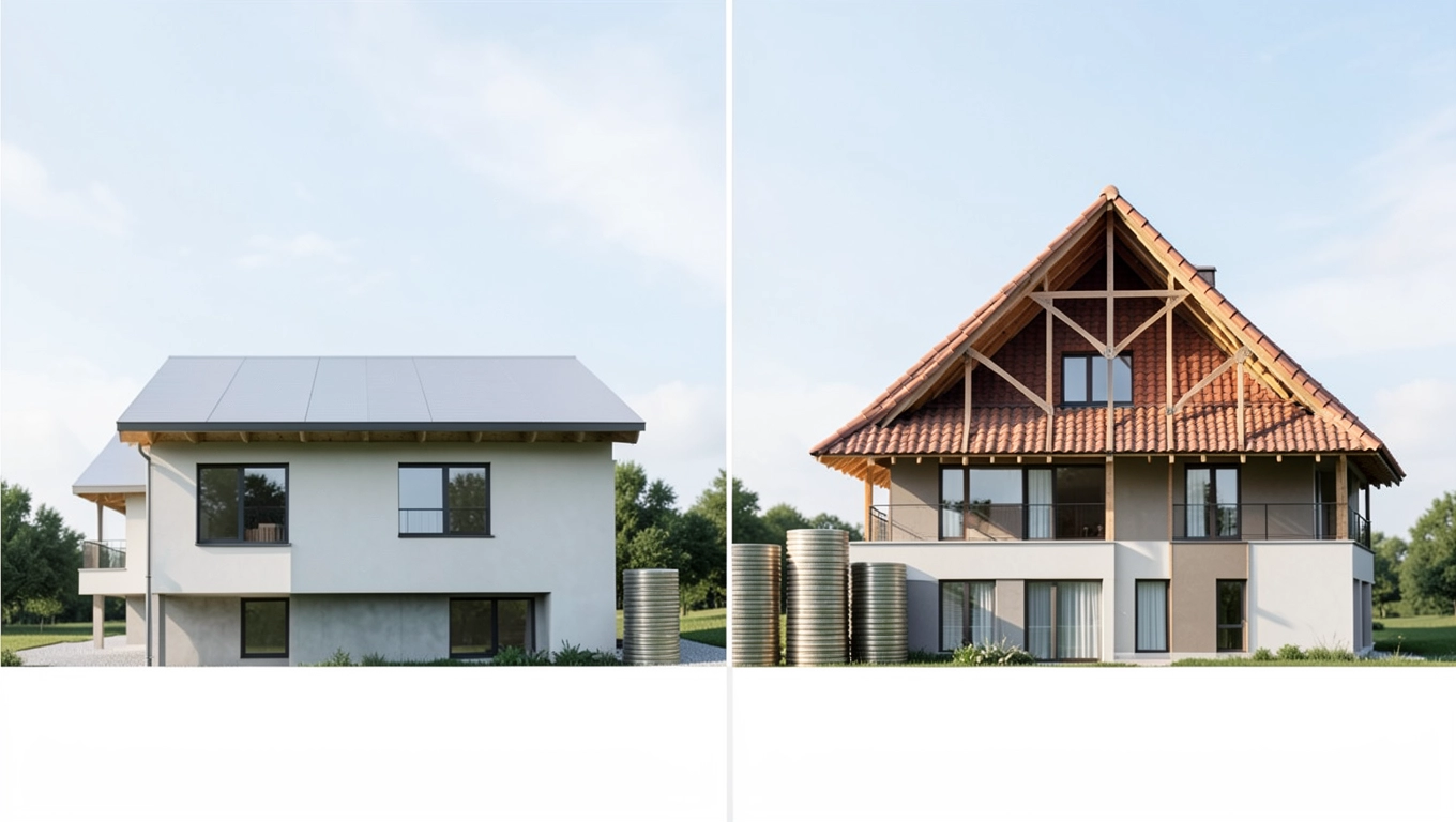 Porównanie kosztów dach płaski vs spadzisty