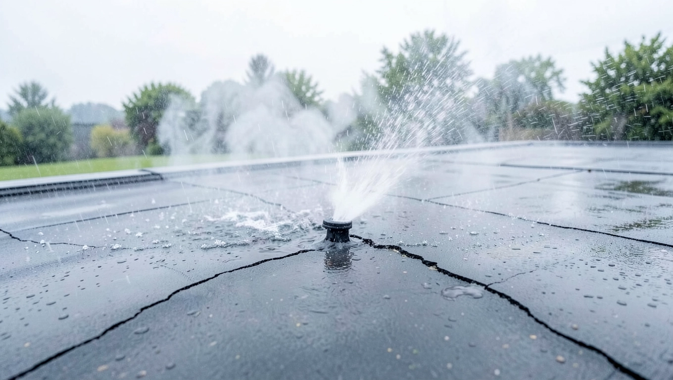 Próby wodne i dymowe na dachu płaskim
