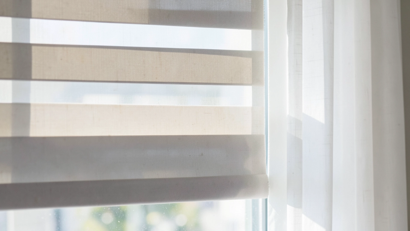 Rolety dzień noc z firankami: kolory i odcienie