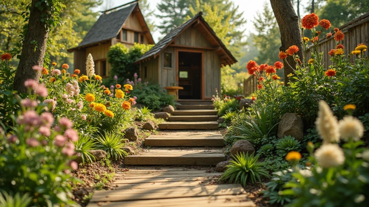 Schody do domku dla dzieci