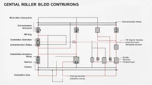 Centralne sterowanie roletami schemat