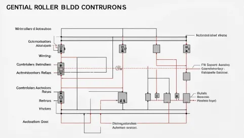 Centralne sterowanie roletami schemat