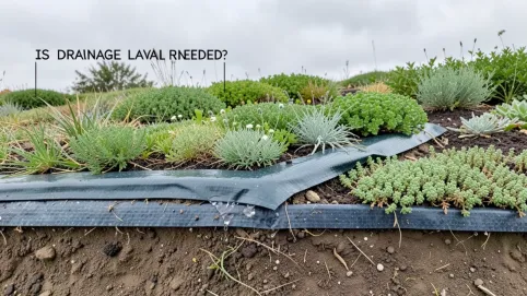 czy potrzebna warstwa drenażowa na dachu zielonym ekstensywnym spadek 5 epdm