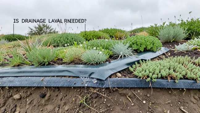 czy potrzebna warstwa drenażowa na dachu zielonym ekstensywnym spadek 5 epdm