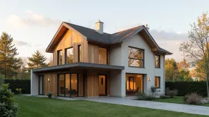 dach dwuspadowy elewacja